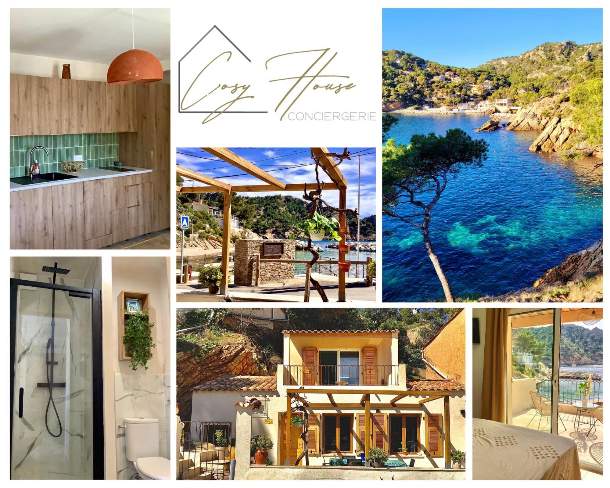Вилла Le Cabanon - Les Pieds Dans L'Eau - Calanques - Wifi Ансюэс-ла-Редон Номер фото